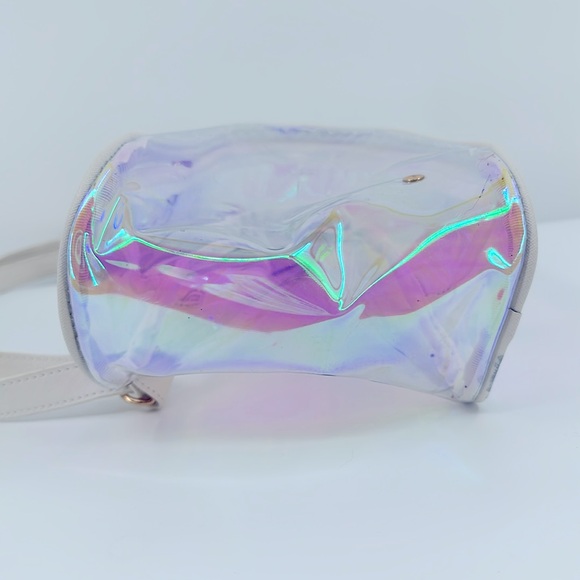 Mini Sling See Through Backpack- Iridescent - Picture 6 of 11